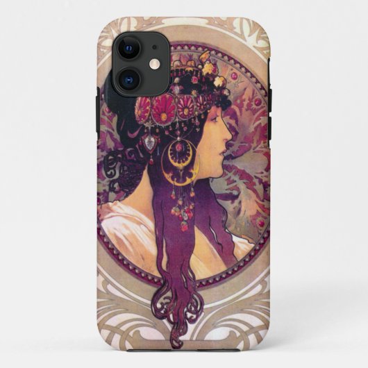 Donna Orechini van Alphonse Mucha Case-Mate iPhone Case (Achterkant)