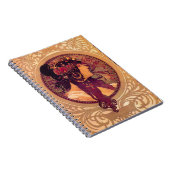 Donna Orechini van Alphonse Mucha Notitieboek (Rechterzijde)