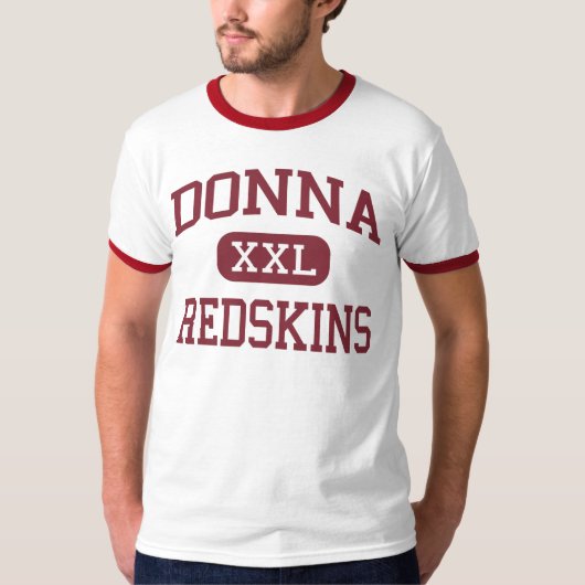 Donna - Redskins - Donna High School - Donna Texas T-shirt (Voorkant)