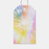 DONNA Retro Font Tie Dye Pool Party Verjaardag Cadeaulabel (Achterkant)