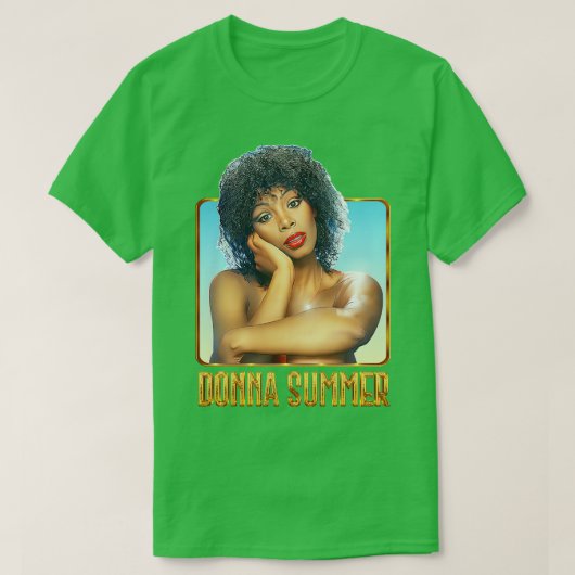 Donna Summer Retro 70s Fan Art Design T-shirt (Design voorkant)