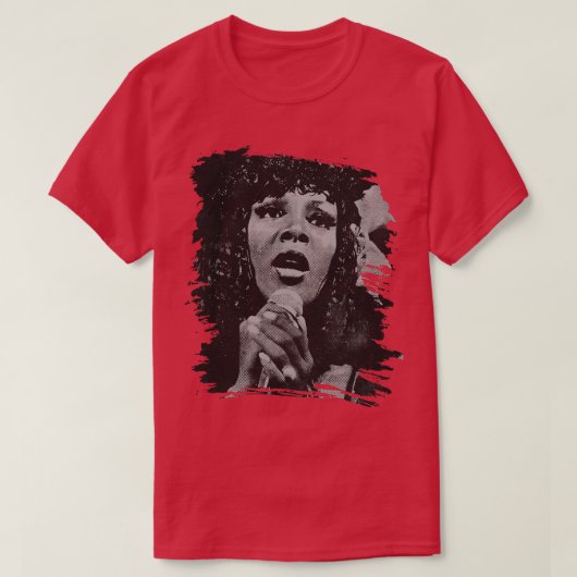 Donna Summer Retro Poster T-shirt (Design voorkant)