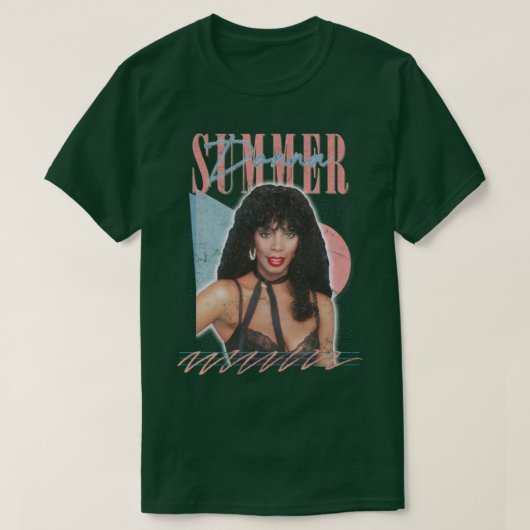 Donna Summer Retro Style Fan Art Design T-shirt (Design voorkant)