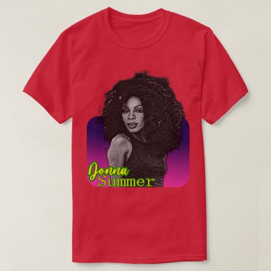 Donna Summer Retro Style Fan Art T-shirt (Design voorkant)