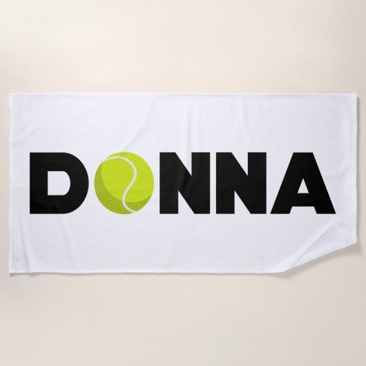 Donna Tennis Strandlaken (Voorkant)