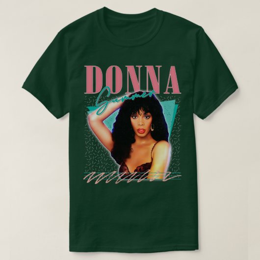 Donna Zomer Retro Stijl Fan Art Design 2 T-shirt (Design voorkant)
