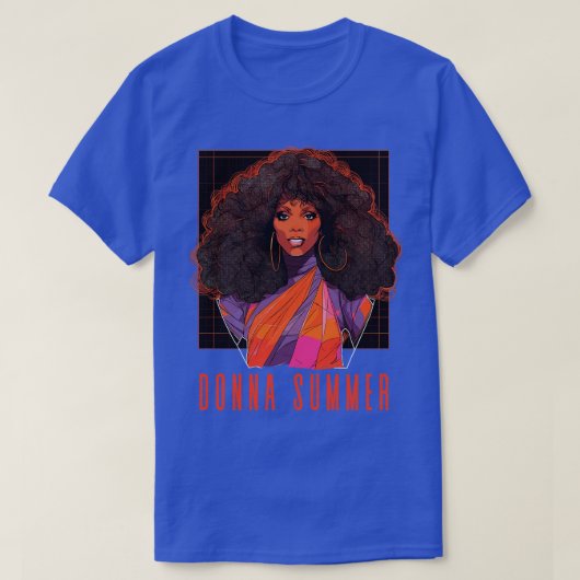 Donna Zomer Retro Stijl Fan Design T-shirt (Design voorkant)