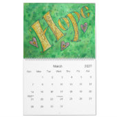 DonnaBellas Angels Word Art Calendar Kalender (Mar 2027)