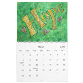 DonnaBellas Angels Word Art Calendar Kalender (Mar 2026)