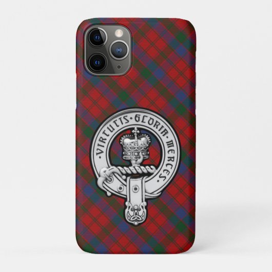 Donnachaidh (Robertson) Red tartan Crest Case-Mate iPhone Case (Achterkant)