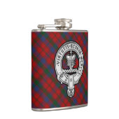 Donnachaidh (Robertson) Red tartan Crest Heupfles (Rechts)