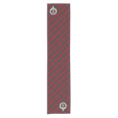 Donnachaidh (Robertson) Red tartan Crest Korte Tafelloper (Voorkant)