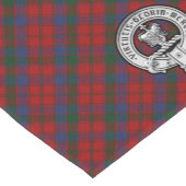 Donnachaidh (Robertson) Red tartan Crest Korte Tafelloper (Hoek)