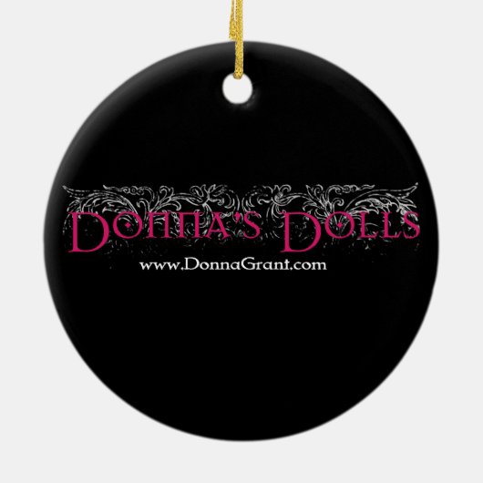 Donna's Dolls Keramisch Ornament (Achterkant)