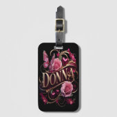 Donnas Golden Romance Bagagelabel (Voorkant (verticaal))