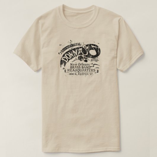 Donna's New Orleans Brass Band Hoofdkwartier T-shirt (Design voorkant)