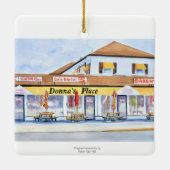 Donna's Place Keramische Kerst Ornament (Achterkant)