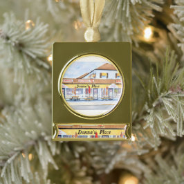 Donna's Place Kerst Ornament Verguld Banner Ornament