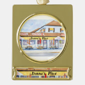 Donna's Place Kerst Ornament Verguld Banner Ornament (Voorkant)