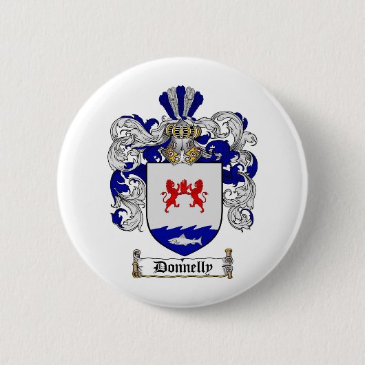 DONNELLY FAMILY CREST - DONNELLY COAT OF ARMS RONDE BUTTON 5,7 CM (Voorkant)
