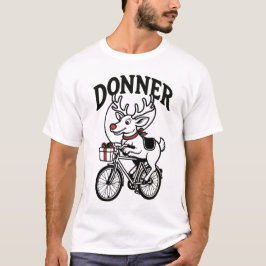 Donner het rendier fietst t-shirt