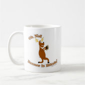 Donner is Blitzen Happy Holiday Christmas Art Koffiemok (Links)