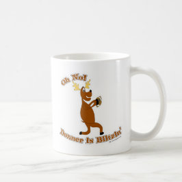 Donner is Blitzen Happy Holiday Christmas Art Koffiemok
