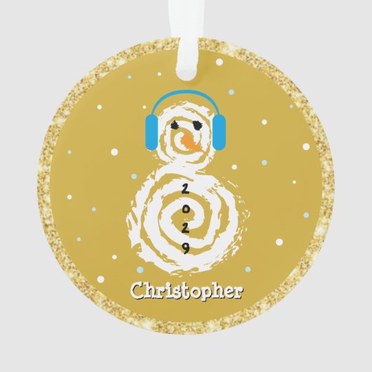 Donner is m'n kerstversier met spiriet rendier ornament (achterkant)