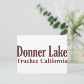 Donner Lake Briefkaart (Staand voorkant)