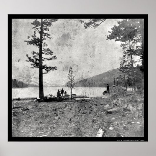 Donner Lake, CA Daguerreotype 1852 Poster (Voorkant)