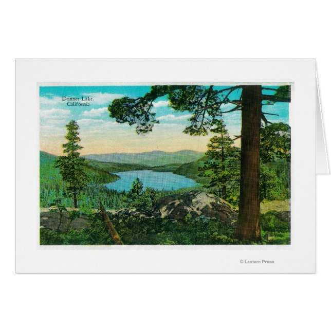 Donner Lake, Californië uit Ridge (Voorkant Horizontaal)