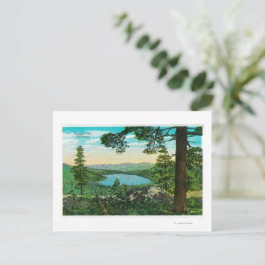 Donner Lake, Californië uit Ridge Briefkaart (Staand voorkant)