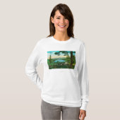 Donner Lake, Californië uit Ridge T-shirt (Voorkant volledig)