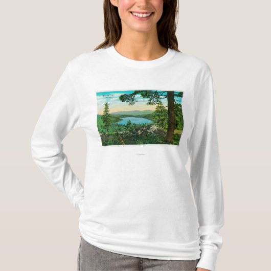 Donner Lake, Californië uit Ridge T-shirt (Voorkant)