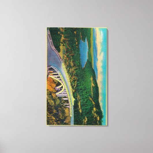 Donner Memorial Bridge en Canvas Afdruk (Voorkant)