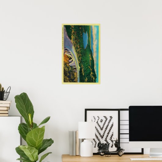 Donner Memorial Bridge en Poster (Thuiskantoor)