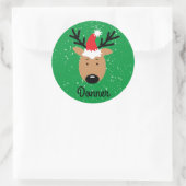 Donner Reindeer Classic Round Sticker (Tas)