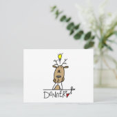 Donner Reindeer T-shirts en Gifts Briefkaart (Staand voorkant)