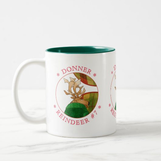 DONNER RENDIER Hunter Groene Two-Tone Mok (Links)