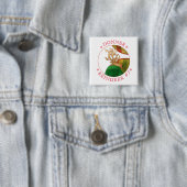DONNER RENDIER Vierkante Pin Button (In situ)