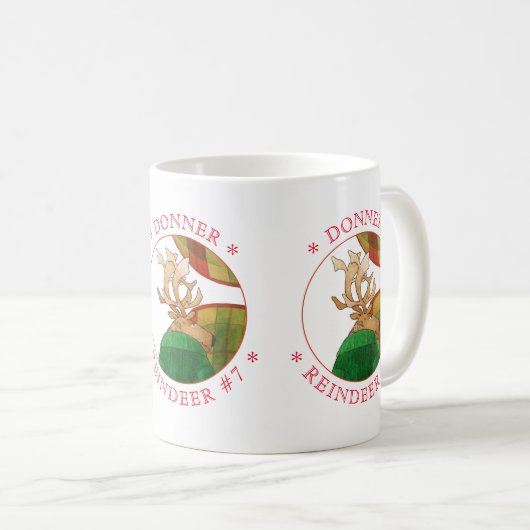 DONNER RENDIER Witte Mok (Voorkant rechts)