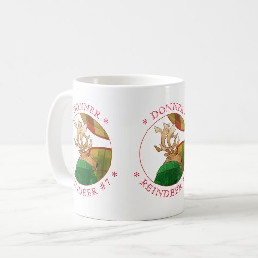 DONNER RENDIER Witte Mok (Voorkant links)