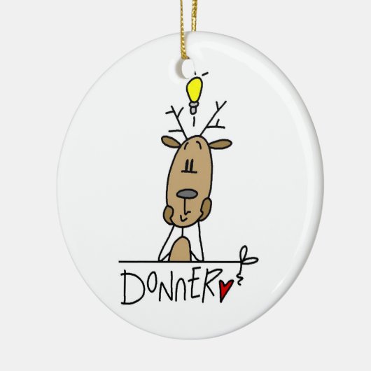 Donner the Reindeer Kerstkeepomwille Ornament (Links)