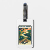 Donner und Blitzen River Kleuren Bagagelabel (Achterkant verticaal)