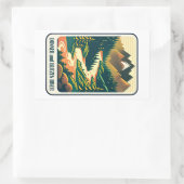 Donner und Blitzen River Kleuren Rechthoekige Sticker (Tas)