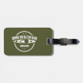 Donner und Blitzen River Oregon Kayaking Bagagelabel (Achterkant horizontaal)