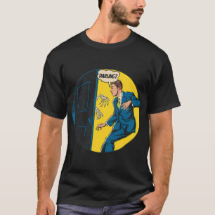 Donnie Darko Frank konijn minimalistisch zwart T-shirt