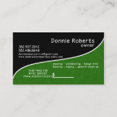 Donnie's Lawn Service Visitekaartje (Achterkant)