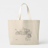 Donnottar Castle, Schotland Tote Tas (Achterkant)