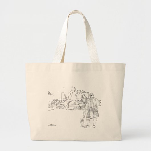 Donnottar Castle, Schotland Tote Tas (Voorkant)